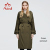 Astrid New Spring Autumn Trench Coat long Fashion Windproof hood Plus size Outwear Windbreaker female clothing 7246