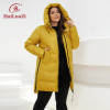 HaiLuoZi 2022 New Winter Women's Jacket Plus Size Pocket Thick Windproof Cotton Parka Warm Hooded Female Outwear Women Coat 87-2