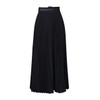 Plus Size Casual Elegant Solid Color Waistband High Waist Large Skirt Hem Medium Length Pleated Temperament Draped Skirt