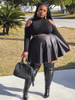 Elegant Skirts for Women Summer Streetwear Leather Skirt Sexy A-line Flare Ladies Plus Size Black Skirt Wholesale Dropshipping