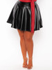 Elegant Skirts for Women Summer Streetwear Leather Skirt Sexy A-line Flare Ladies Plus Size Black Skirt Wholesale Dropshipping