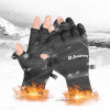 Sport Winter Fishing Gloves 1Pair/Lot 3 Half-Finger Breathable Leather Gloves Neoprene & PU Fishing Equipment