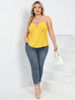 Finjani Cami Top Peplum Hem Cami Tops Plus Size Solid Cami Top Summer Women Clothing 2023