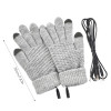 Heated Gloves Winter Thermal Warm Gloves With Built In Heating Sheet USB Powered Soft Durable Winter Work Gloves For Men Women