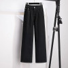 155Kg Plus Size Women's Jeans High Waist Slim Casual Loose Straight Pants Trousers Hip 150-160 Black Blue 5XL 6XL 7XL 8XL 9XL