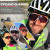 Kapvoe Photochromic Cycling Sunglasses Men Women Sport Road Mtb Mountain Bike Bicycle Glasses Cycling Glasses Eyewear Goggle