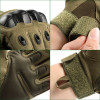 Men's Cycling Gloves Outdoor Full Finger Tactical Protective Sports Training Army Green Black Windproof Cycling Riding Gloves