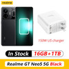 Original Realme GT Neo 5 5G Mobile Phone 6.74 Inch 144Hz Display Snapdragon 8+ Plus Ocat Core 240W/150W FastCharge