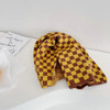 New Autumn Winter Unisex Children Plaid Scarves Knitted Soft Korean Style Shawl Warm Baby Kids Neckerchief