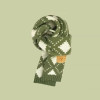 Christmas Scarf 2023 New Green Scarf Autumn Winter Knitted Children's Scarf Plaid Warm Versatile Shawl Boys Girls 140x20cm 1-8y