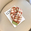 deer jonmi Korean Style New Autumn Winter Children Rhombus Plaid Scarves Patchwork Toddlers Kids Knitted Warm Shawl