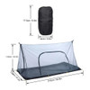 Portable Camping Tent Mosquito Net A-shaped Ultralight Inner Tent Mesh Supplies Tent Outdoor Camping Beach Summer Mesh Equipment