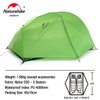 Naturehike Star River Tent 20D Silicone Fabric Ultralight 2 Person Double Layers Aluminum Rod Camping Tent With Mat NH17T012-T