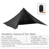 Thous Winds Capricorns 2 Person Tent Ultralight Hiking Backpack Tent Camping Pyramid Tent Outdoor 15D Ripstop Nylon Camp Tent