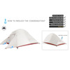 BISINNA Ultralight Camping Tent Backpack Tent 20D Nylon Waterproof Outdoor Hiking Travel Tent Cycling Tent 1-2 Person