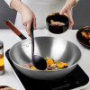 Chinese Wok Uncoated non-stick 34cm Wok Steak and Egg Frying Pan Removable Wooden Handle Dishwasher Completely Kitchen Cookware Chinese Wok Uncoated non-stick 34cm Wok Steak and Egg Frying Pan Removable Wooden Handle Dishwasher Completely Kitchen Cookware