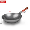 Wok Pan,No Chemical,Chinese Traditional Iron Wok With Detachable Wood Handle,Scratch Resistant Hand Hammered Pan Kitchen Cookwar