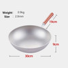 Pure Titanium Wok Non-stick Kitchen Cookware Uncoated Frying Pan Household Round Bottom Pot Gas Cooker