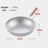 Pure Titanium Wok Non-stick Kitchen Cookware Uncoated Frying Pan Household Round Bottom Pot Gas Cooker