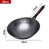 Iron Wok,Traditional Non-coating Woks Hand forged With Detachable Wood Handle Kitchen Pan Kitchen Gas Pot Cookware