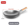 Konco Iron Wok Traditional Hand Hammered Iron Wok,Chinese Cooking Pot General Use for Gas and Induction Cooker