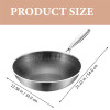 Reusable Frying Wok Pan Kitchen Vegetable Frying Wok Frying Wok Pan Multi-Function Frying Wok Handled Fry Wok Pan Home Supply