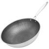 Reusable Frying Wok Pan Kitchen Vegetable Frying Wok Frying Wok Pan Multi-Function Frying Wok Handled Fry Wok Pan Home Supply