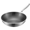 Reusable Frying Wok Pan Kitchen Vegetable Frying Wok Frying Wok Pan Multi-Function Frying Wok Handled Fry Wok Pan Home Supply