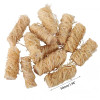 32PCS Fireplace Lighters Eco Wood Firelighters Fire Starters Natural Wood Wool Wax Silk Roll For Outdoor Camping