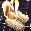 32PCS Fireplace Lighters Eco Wood Firelighters Fire Starters Natural Wood Wool Wax Silk Roll For Outdoor Camping