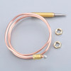 1kit Universal Gas Thermocouple 600mm M8*1 Head Thread with/2nuts fits for Gas Fireplace Fire Pit Grill Stove Outdoor Gas Heater