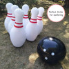 Novelty Place Giant Inflatable Bowling Set for Kids Outdoor Lawn Yard Games for Family Jumbo 22" Pins & 16" Ball Inflated Toys