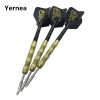 Yernea New 3Pcs 15g Steel Tip Darts Sports Entertainment Nickel Plated Copper Dart Body Nylon Dart Rod PET Flight