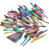 18pcs/Lot 2BA Aluminum 53mm Medium Darts Shaft Harrows Dart Stems Shafts with Standard 4.5mm Thread 6 Colors Available