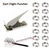 1pc Darts Flights Puncher Dart Wing Hole Punch tool Plus 50pcs Stainless Steel Darts Flights Retainer O Ring Dart Accessories