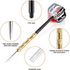 18PCS Steel Tip Darts, Professional Metal Darts, Dart Metal Tip Set, Dart Board Metal Darts, 14G Copper Plated Dart Needles 18PCS Steel Tip Darts, Professional Metal Darts, Dart Metal Tip Set, Dart Board Metal Darts, 14G Copper Plated Dart Needles