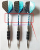 By DHL 200set 3pcs/set High quality nickel-plated steel tip dart aluminum shafts flights flight wholesale