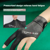 Open Finger Billiard Gloves Breathable Polyester Snooker Pool Gloves Antiskid Portable Lightweight Reusable Training Accessories