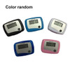 Portable Color Random Pedometer with Clip LCD Running Walking Hiking Step Counter Fitness Electric Tracker Counting Tool