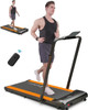 2 in 1 Under Desk Treadmill, 3.0HP Folding Treadmill with 300 LBS for Home, Portable Compact Walking Pad with 12 Programs