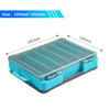 LXIN Fishing Lure Tackle large Box 14 grids Compartment Storage Case Double Sided Hook Baits Container Accessories organizer Box
