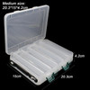 Extra Large Fishing Tackle Boxes Double Layer Bait Container Portable Lure Storage Multi Compartments Gear Tool Box Plastic Case