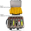 Large Fishing Tackle Boxes Double Layer Portable Lure Storage Multi Compartments Gear Tool Box Carry Plastic Case Bait Container