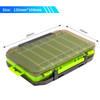 Large Fishing Tackle Boxes Double Layer Portable Lure Storage Multi Compartments Gear Tool Box Carry Plastic Case Bait Container