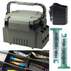 Fishing Tackle Box Large Capacity Stand Rod Holder Cup Holder High Quality Plastic Handle Fishing Box 낚시 태클박스