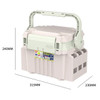 Fishing Tackle Box Big Fishing Tool Box Multi-function ABS Thickened Fishing Rod Lure Storage Sea Goods for Fishing