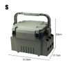 Fishing Gear Box Multi-layer Lure Bait Storage Box Multifunctional Large Capacity Lightweight Rod Insert Slot for Angling Lovers