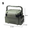 Fishing Gear Box Multi-layer Lure Bait Storage Box Multifunctional Large Capacity Lightweight Rod Insert Slot for Angling Lovers