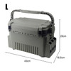 Fishing Gear Box Multi-layer Lure Bait Storage Box Multifunctional Large Capacity Lightweight Rod Insert Slot for Angling Lovers