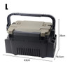 Fishing Gear Box Multi-layer Lure Bait Storage Box Multifunctional Large Capacity Lightweight Rod Insert Slot for Angling Lovers